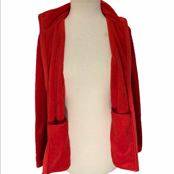 Women's IB Diffusion Fleece Red Zip-up sweater - Picture 2 of 8